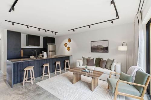Black Apple Cabins living area